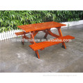 Solid wood picnic table set wooden outdoor table garden table